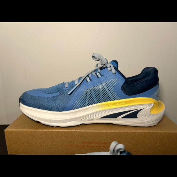 Altra Paradigm 7 Running Shoes Sneakers Blue/White/Yellow Womans 9 - Picture 7 of 16